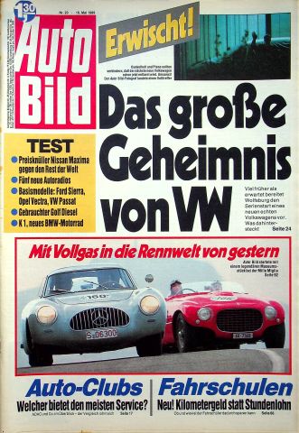 Deckblatt Auto Bild (20/1989)